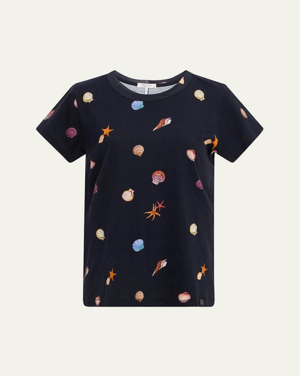 Short-Sleeve Allover Seashell T